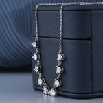 Load image into Gallery viewer, 2.31 CT Lab-Grown Diamond Half Tennis Necklace | 9-Stone Solid Gold Elegance