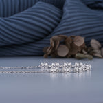 Load image into Gallery viewer, 2.31 CT Lab-Grown Diamond Half Tennis Necklace | 9-Stone Solid Gold Elegance