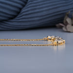 Load image into Gallery viewer, 3.01 CT Multi-Shape Bezel Diamond Pendant Necklace | Lab-Grown | 5-Stone Artistic Gold Design