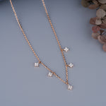Load image into Gallery viewer, 0.30 CT Lucky Clover Diamond Necklace | Lab-Grown | 20-Stone Floral Charm in Solid Gold