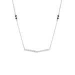 Load image into Gallery viewer, Modern V Bar Diamond Mangalsutra in Gold (10K/14K/18K) | Lab Grown Diamonds