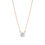 Load image into Gallery viewer, Solitaire Round Diamond Pendant Necklace – Lab-Grown | 0.25 to 5.00 CT | 10K 14K 18K Gold