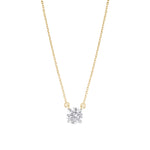 Load image into Gallery viewer, Solitaire Round Diamond Pendant Necklace – Lab-Grown | 0.25 to 5.00 CT | 10K 14K 18K Gold