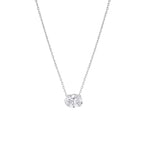 Load image into Gallery viewer, Solitaire Oval Diamond Pendant Necklace – Lab-Grown | 0.25 to 5.00 CT | 10K 14K 18K Gold