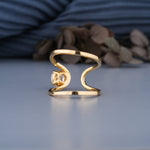 Load image into Gallery viewer, 1 Carat Round Lab Grown Diamond Bypass Solitaire Ring | IGI Certified | 10K/14K/18K Gold