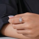 Load image into Gallery viewer, Heart Halo Lab Grown Diamond Ring – 1.00 ct | White Gold | IGI Certified
