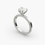 Load image into Gallery viewer, Heart Lab-Grown Diamond Ring – Rope Band with Milgrain | IGI Certified