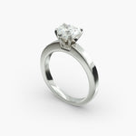 Load image into Gallery viewer, Heart Lab-Grown Diamond Solitaire Ring – 5-Prong Bold Band | IGI Certified | 10K/14K/18K Gold