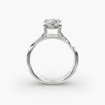 Load image into Gallery viewer, Heart Lab-Grown Diamond Ring – Twisted Band Design | IGI Certified | 10K/14K/18K Gold