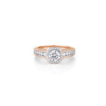 Load image into Gallery viewer, Halo Lab Grown Diamond Engagement Ring – 1.20 ct | IGI Certified