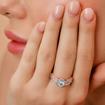 Load image into Gallery viewer, Halo Lab Grown Diamond Engagement Ring – 1.20 ct | IGI Certified