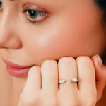 Load image into Gallery viewer, 0.81 CTW Toi Et Moi Pear Lab-Grown Diamond Ring in 14K Yellow Gold – IGI Certified