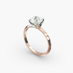 Load image into Gallery viewer, Round Lab Grown Diamond Solitaire Ring | 1.00–5.00 Carat | Classic Band | IGI Certified | 10K/14K/18K Yellow, White, Rose Gold