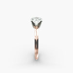 Load image into Gallery viewer, Round Lab Grown Diamond Solitaire Ring | 1.00–5.00 Carat | Classic Band | IGI Certified | 10K/14K/18K Yellow, White, Rose Gold