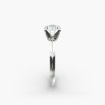 Load image into Gallery viewer, Round Lab Grown Diamond Solitaire Ring | 1.00–5.00 Carat | Classic Band | IGI Certified | 10K/14K/18K Yellow, White, Rose Gold