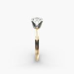 Load image into Gallery viewer, Round Lab Grown Diamond Solitaire Ring | 1.00–5.00 Carat | Classic Band | IGI Certified | 10K/14K/18K Yellow, White, Rose Gold