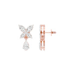 Load image into Gallery viewer, Marquise & Pear Lab-Grown Diamond Dangle Drop Earrings 0.92 CTW – 10 Stones | 10K, 14K, 18K White, Yellow & Rose Gold | IGI Certified