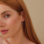 Load image into Gallery viewer, Snake Dangle Pavé Lab-Grown Diamond Huggie Earrings 0.11 CTW – 42 Stones | 10K, 14K, 18K Gold | IGI Certified