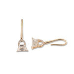 Load image into Gallery viewer, Ready-to-Ship 1.22 CT Round & Trapezoid Lab-Grown Diamond Earrings in 10K Yellow Gold