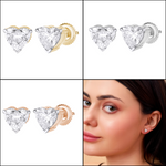 Load image into Gallery viewer, 2.00 CTW Diamond Stud Earrings – Lab‑Grown, IGI Certified, Multiple Shapes