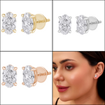 Load image into Gallery viewer, 2.00 CTW Diamond Stud Earrings – Lab‑Grown, IGI Certified, Multiple Shapes