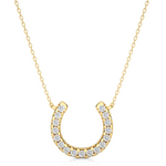 Load image into Gallery viewer, 0.26 CT Lab-Grown Diamond U & C Pendant Necklace | Solid Gold | 17 Round Diamonds