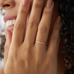 Load image into Gallery viewer, 0.05 CT Lab-Grown Round Diamond Three-Stone Band Ring | Dainty & IGI Certified