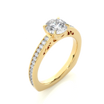 Load image into Gallery viewer, 1.27 CTW Round Lab-Grown Diamond Channel Set Engagement Ring