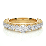 Load image into Gallery viewer, 2.53 CTW Round Lab-Grown Diamond Engagement Ring with Milgrain Detailing E-F / VVS-VS