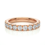 Load image into Gallery viewer, 0.99 CT Round Cut Lab Grown Diamond Micro Pave Band 12 Stone IGI Certified