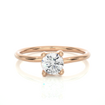 Load image into Gallery viewer, 0.53 CT Round Lab Grown Diamond Solitaire Engagement Ring | 1 Stone Gold Band