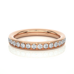 Load image into Gallery viewer, 0.35 CT Round Cut Lab Grown Diamond Prong Set Band 16 Stone IGI Certified