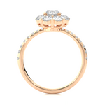 Load image into Gallery viewer, 1.64 CT Round Diamond Halo Lab Grown Ring with 25 Stones