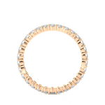 Load image into Gallery viewer, 0.90 CT Round Lab Grown Diamond Eternity Band | 30 Stone Gold Ring
