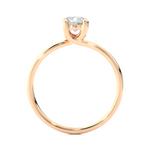 Load image into Gallery viewer, 0.53 CT Round Lab Grown Diamond Solitaire Engagement Ring | 1 Stone Gold Band