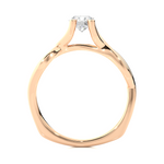 Load image into Gallery viewer, 0.47 CT Lab Grown Diamond Infinity Engagement Ring | Gold Band