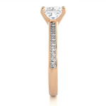 Load image into Gallery viewer, 1.95 CTW Princess Cut Lab-Grown Diamond Channel Set Engagement Ring E-F / VVS-VS