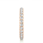 Load image into Gallery viewer, 1.04 CT Round Lab Grown Diamond Micro Pave Eternity Band | 30 Stone Gold Ring