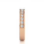 Load image into Gallery viewer, 0.49 CT Round Cut Lab Grown Diamond Bold Prong Set Band 14 Stone IGI Certified