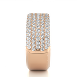 Load image into Gallery viewer, 1.92 CT Round Cut Lab Grown Diamond 7 Row Pave Band 161 Stone IGI Certified