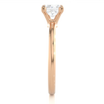 Load image into Gallery viewer, 0.78 CT Princess Cut Lab Grown Diamond Solitaire Engagement Ring | Four Prong Gold Band