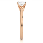 Load image into Gallery viewer, 0.57 CT Princess Cut Lab Grown Diamond Solitaire Engagement Ring | Gold Band