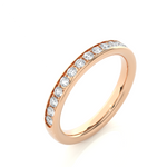 Load image into Gallery viewer, 0.35 CT Round Cut Lab Grown Diamond Prong Set Band 16 Stone IGI Certified