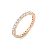 Load image into Gallery viewer, 0.90 CT Round Lab Grown Diamond Eternity Band | 30 Stone Gold Ring