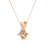 Load image into Gallery viewer, 0.50 CT Lab-Grown Diamond Solitaire Pendant Necklace | Princess Cut | 4-Prong | Solid Gold