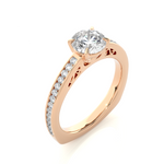 Load image into Gallery viewer, 1.27 CTW Round Lab-Grown Diamond Channel Set Engagement Ring