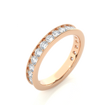 Load image into Gallery viewer, 1.12 CT Round Cut Lab Grown Diamond Eternity Band 19 Stone IGI Certified