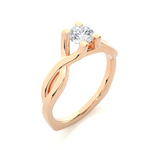 Load image into Gallery viewer, 0.47 CT Lab Grown Diamond Infinity Engagement Ring | Gold Band