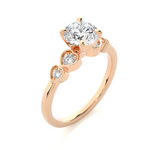 Load image into Gallery viewer, 1.21 CTW Round Lab-Grown Diamond Engagement Ring with Prong & Claw Set E-F / VVS-VS