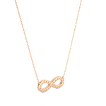 Load image into Gallery viewer, 0.39 CT Lab-Grown Diamond Infinity Pendant Necklace | Solid Gold | 25 Round Diamonds